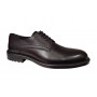 Pantofi barbati, casual, din piele naturala, negru satin, TEST - SCV623N